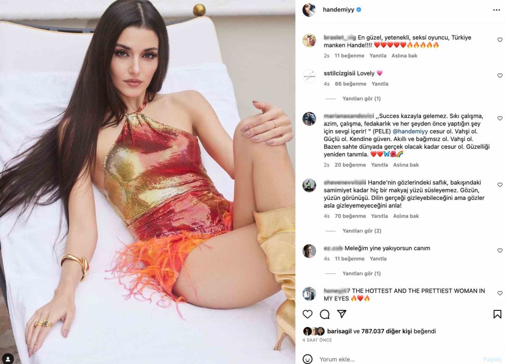 hande ercel in sezlong paylasimi gundem oldu yine yakiyorsun